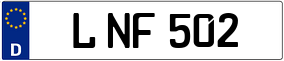 Trailer License Plate